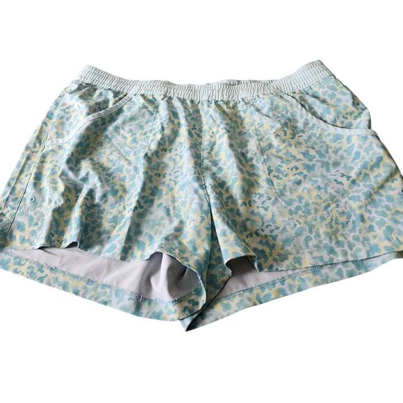 Columbia PFG Tidal Sands Shorts Women’s Size Large Blue Stretch - Picture 2 of 9